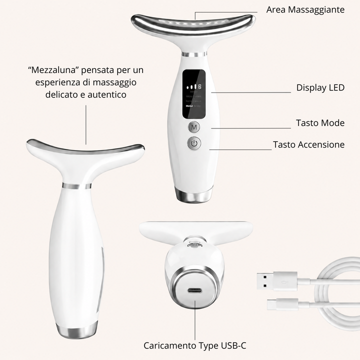 Salutly™ – Massaggiatore Viso Luce LED 7 Colori